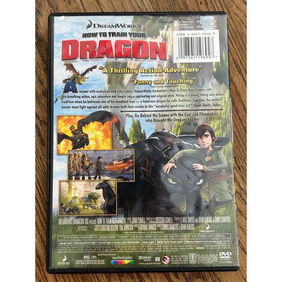 How To Train Your Dragon DVD Movie By DreamWorks - Picture 4 of 4